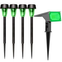 Kit 4 Luminárias Solar Led Branco Prova D'água Ecoforce Balizador 18591 Jardim 1 Refletor 6 Leds Verde 10x Mais Forte 18751