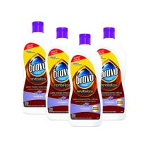 Kit 4 Lustra-Móveis Bravo Brilho Intenso Lavanda Revitaliza 200ml