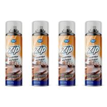 Kit 4 lustra moveis limpa perfuma e dá brilho spray zip 300ml my place