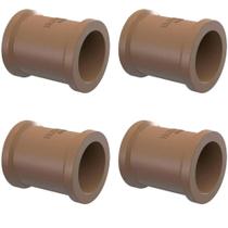 Kit 4 Luva Soldavel Tigre 50mm PVC P/ Instalacao Hidraulica