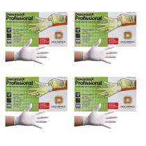 Kit 4 - Luvas para procedimento M com pó 100 uni. Descarpack