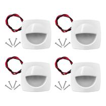 Kit 4 Luz de Cortesia para Barco com Led 12v cor Branca