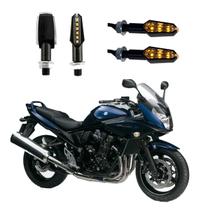KIT 4 Luz Seta Esportiva Pisca de Led Modelo P29 Para Moto BANDIT 650 Ano 2004 2005 2006 2007 2008 2009