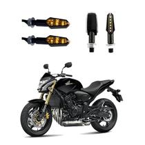 KIT 4 Luz Seta Esportiva Pisca de Led Modelo P29 Para Moto Honda CB 600F Hornet 2004 2005 2006 2007 2008 2009