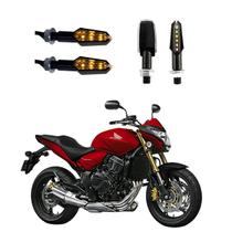 KIT 4 Luz Seta Esportiva Pisca de Led Modelo P29 Para Moto Honda CB 650F 2004 2005 2006 2007 2008 2009 KIT 4 Luz Seta Esportiva Pisca de Led Modelo P29 Para Moto Honda CB 650F 2004 2005 2006 2007 2008 2009