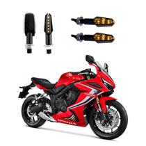 KIT 4 Luz Seta Esportiva Pisca de Led Modelo P29 Para Moto Honda CBR 650R 2010 2011 2012 2013 2014 2015 KIT 4 Luz Seta Esportiva Pisca de Led Modelo P29 Para Moto Honda CBR 650R 2010 2011 2012 2013 2014 2015
