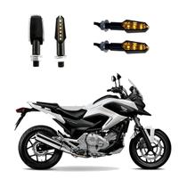 KIT 4 Luz Seta Esportiva Pisca de Led Modelo P29 Para Moto Honda NC 700X ABS 2010 2011 2012 2013 2014 2015 KIT 4 Luz Seta Esportiva Pisca de Led Modelo P29 Para Moto Honda NC 700X ABS 2010 2011 2012 2013 2014 2015