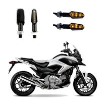 KIT 4 Luz Seta Esportiva Pisca de Led Modelo P29 Para Moto Honda NC 700X ABS 2010 2011 2012 2013 2014 2015