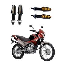 KIT 4 Luz Seta Esportiva Pisca de Led Modelo P29 Para Moto Honda NX4 FALCON 400 Ano 2010 2011 2012 2013 2014 2015