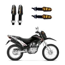KIT 4 Luz Seta Esportiva Pisca de Led Modelo P29 Para Moto Honda NXR 125 BROS ES 2004 2005 2006 2007 2008 2009 KIT 4 Luz Seta Esportiva Pisca de Led Modelo P29 Para Moto Honda NXR 125 BROS ES 2004 2005 2006 2007 2008 2009