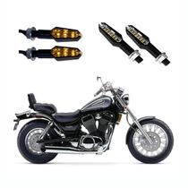 KIT 4 Luz Seta Esportiva Pisca de Led Modelo P29 Para Moto INTRUDER VS 1400 Ano 1994 1995 1996 1997 KIT 4 Luz Seta Esportiva Pisca de Led Modelo P29 Para Moto INTRUDER VS 1400 Ano 1994 1995 1996 1997