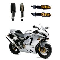 KIT 4 Luz Seta Esportiva Pisca de Led Modelo P29 Para Moto NINJA ZX-12R 1200 CC 2004 2005 2006 2007 2008 2009 KIT 4 Luz Seta Esportiva Pisca de Led Modelo P29 Para Moto NINJA ZX-12R 1200 CC 2004 2005 2006 2007 2008 2009