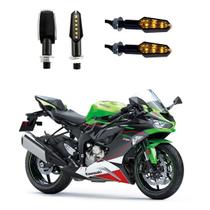 KIT 4 Luz Seta Esportiva Pisca de Led Modelo P29 Para Moto NINJA ZX-6R 636CC 2004 2005 2006 2007 2008 2009 KIT 4 Luz Seta Esportiva Pisca de Led Modelo P29 Para Moto NINJA ZX-6R 636CC 2004 2005 2006 2007 2008 2009