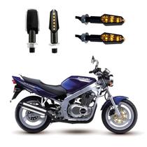 KIT 4 Luz Seta Esportiva Pisca de Led Modelo P29 Para Moto SUZUKI GS 500 Ano 2016 2017 2018 2019 2020 2021 KIT 4 Luz Seta Esportiva Pisca de Led Modelo P29 Para Moto SUZUKI GS 500 Ano 2016 2017 2018 2019 2020 2021