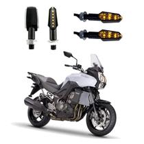 KIT 4 Luz Seta Esportiva Pisca de Led Modelo P29 Para Moto VERSYS 1000cc Ano 2004 2005 2006 2007 2008 2009