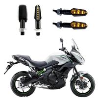 KIT 4 Luz Seta Esportiva Pisca de Led Modelo P29 Para Moto VERSYS 650cc Ano 2016 2017 2018 2019 2020 2021