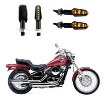 KIT 4 Luz Seta Esportiva Pisca de Led Modelo P29 Para Moto VULCAN 800 Ano 2001 2002 2003 2004 KIT 4 Luz Seta Esportiva Pisca de Led Modelo P29 Para Moto VULCAN 800 Ano 2001 2002 2003 2004