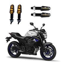 KIT 4 Luz Seta Esportiva Pisca de Led Modelo P29 Para Moto XJ6 N 2010 2011 2012 2013 2014 2015