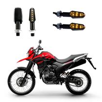 KIT 4 Luz Seta Esportiva Pisca de Led Modelo P29 Para Moto XTZ 250 Lander ANO 2010 2011 2012 2013 2014 2015 - Stallion