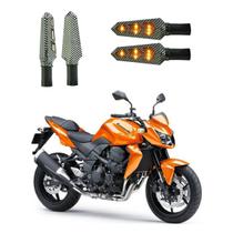 KIT 4 Luz Seta Esportiva Pisca Led de Carbono Modelo P03 Moto Z 750CC Ano 2016 2017 2018 2019 2020 2021