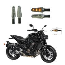 KIT 4 Luz Seta Esportiva Pisca Led de Carbono Modelo P03 para Moto MT09 850cc 2004 2005 2006 2007 2008 2009