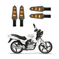 KIT 4 Luz Seta Esportiva Universal Pisca Led de Carbono Modelo P03C Moto DAFRA SPEED CARGO 150 2010 2011 2012