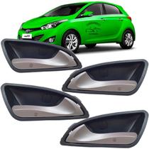 Kit 4 Maçaneta Interna Dianteira Traseira Hb20 16