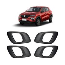 Kit 4 Maçaneta Interna Gatilho Puxador Kwid 2020 2021 2022 - UN / 4