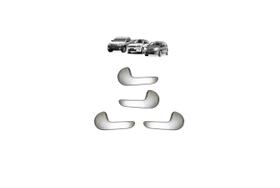 Kit 4 maçaneta interna porta corsa g2 meriva montana prata