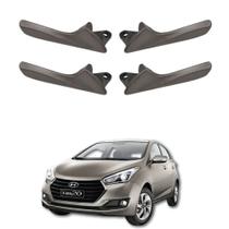 Kit 4 Maçanetas Interna Cinza Puxador Compatível Hb20 Hb20s 12 a 19