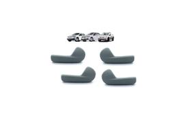 Kit 4 maçanetas interna porta gol saveiro voyage g5 g6 cinza