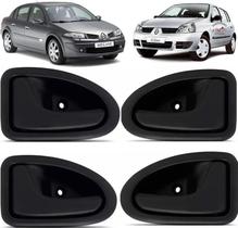 Kit 4 Maçanetas Interna Renault Clio Megane Scenic Symbol