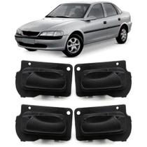 Kit 4 Maçanetas Internas Preta Compatível Vectra Até 05 Classic Após 10