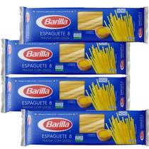 Kit 4 Macarrão Barilla Massa com Ovos Espaguete 8 500g