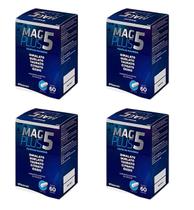Kit 4 Mag Plus 5 Herbamed 60 Cápsulas