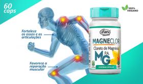 KIT 4 MAGNECLOR CLORETO DE MAGNÉSIO PA 60 Cáps UNILIFE