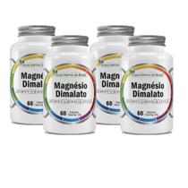 Kit 4 Magnésio Dimalato 4x60 cápsulas Flora Nativa