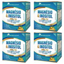 Kit 4 Magnésio e Inositol + Associações Sabor Maracujá 4x20 sachês Flora Nativa do Brasil