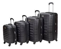 Kit 4 Malas De Viagem Rodinhas 360º Fibra Rigida G/m/p/pp Chx