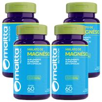 Kit 4 Malato De Magnésio Suplemento Alimentar 60 Cápsulas Kit 4 Malato De Magnésio Suplemento Alimentar 60 Cápsulas