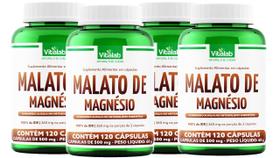 Kit 4 Malato de Magnésio Vitalab Suplemento com 120 Cápsulas Kit 4 Malato de Magnésio Vitalab Suplemento com 120 Cápsulas