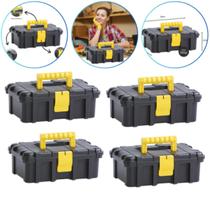 Kit 4 Maleta Plástica Organizador Ferramentas Retangular