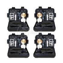 Kit 4 Maletas de Ferramentas de Sobrevivência Kit Emergência Brillante Torcia LED TZ-1 para Acampar