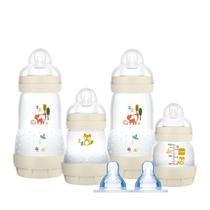 Kit 4 Mamadeiras + 2 Bicos Easy Start Gift Set Neutro - MAM