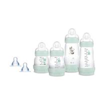 Kit 4 Mamadeiras + 2 Bicos Extras Easy Start Azul - MAM
