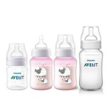 Kit 4 Mamadeiras Clássica Philips Avent 125/260/330ml - Ovelha Kit 4 Mamadeiras Clássica Philips Avent 125/260/330ml - Ovelha