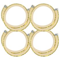 Kit 4 Mangueira Para Botijão Fogão Gás GLP Flexível PVC/Poliester 10mm x 3,9 Ibirá 1 Metro Inmetro