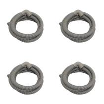 Kit 4 Mangueiras Saída Água 1,85M PVC Flexível Para Tanque Máquina De Lavar Ibirá Bocal Curvo 28mm Kit 4 Mangueiras Saída Água 1,85M PVC Flexível Para Tanque Máquina De Lavar Ibirá Bocal Curvo 28mm