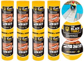 Kit 4 Mantas Asfaltica Auto Adesiva Aluminizada - 90cm X 10m