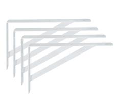 Kit 4 Mão Francesa De Aço Prateleira 30Cm